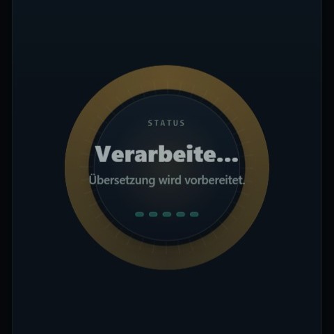Status-Anzeige: Verarbeite