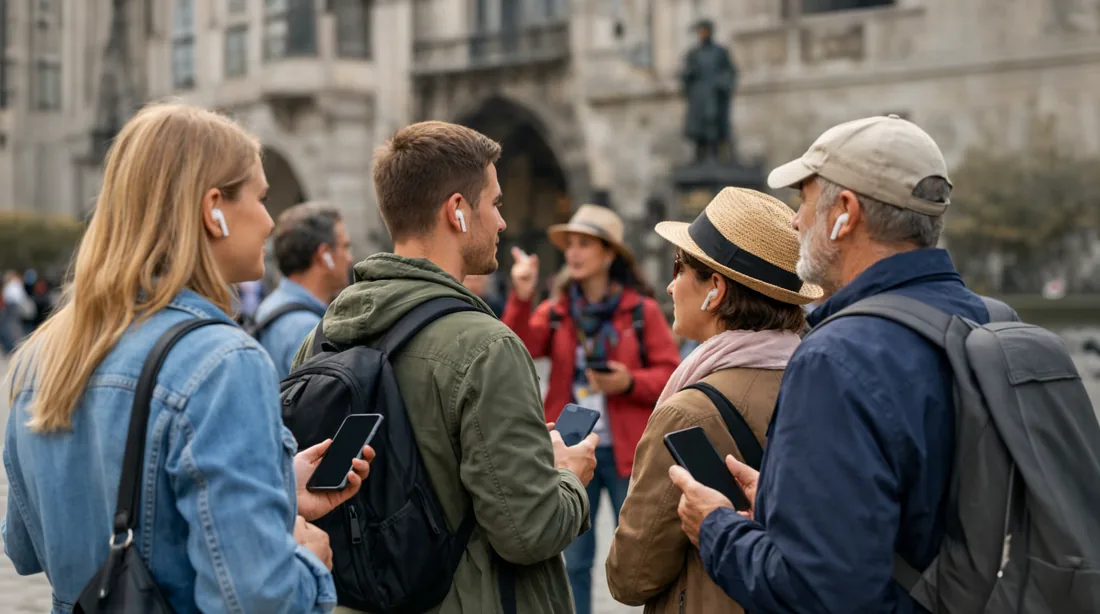 Stadtführung mit internationaler Gruppe