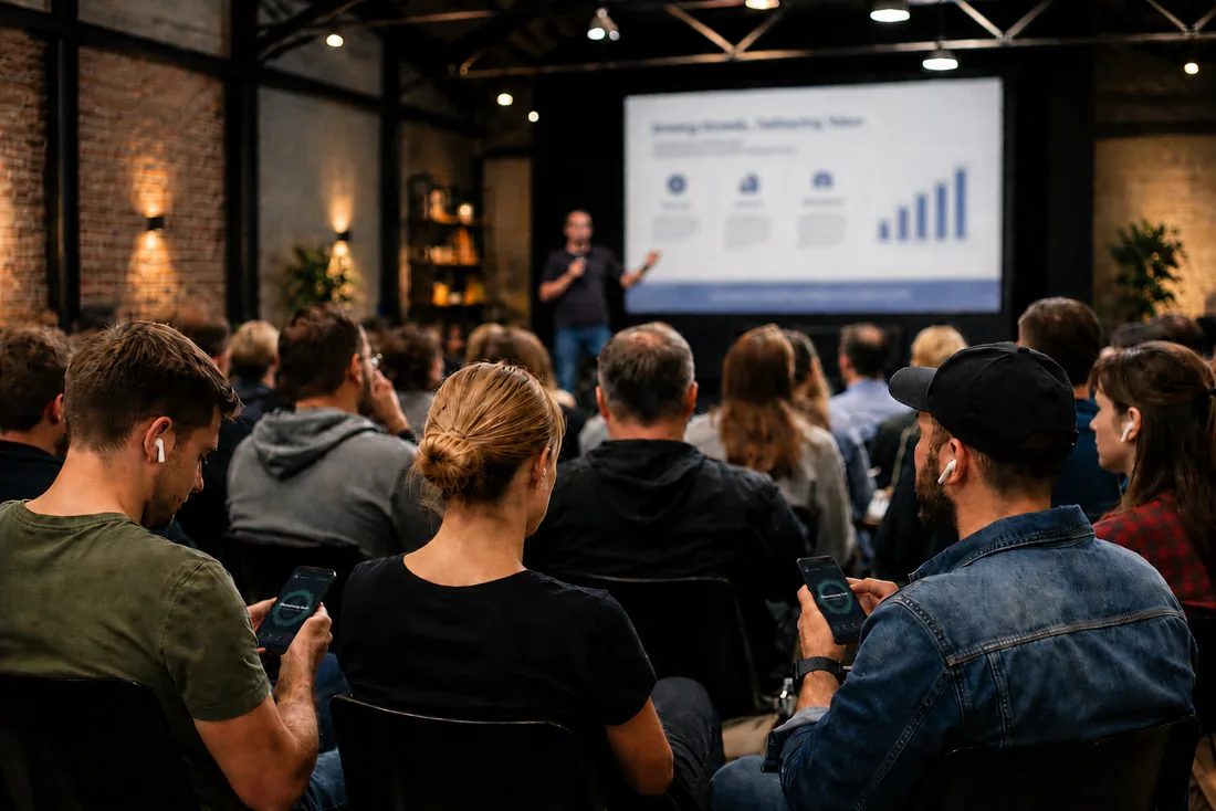Internationales Firmen-Event mit Vortrag